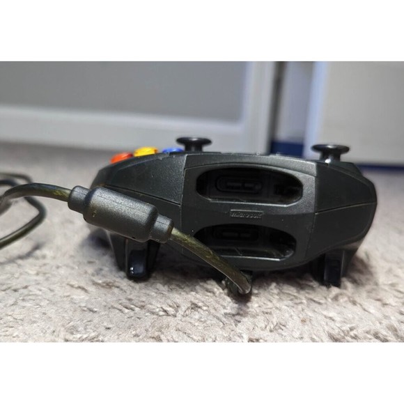 Original Xbox S-Type OEM Black Wired Controller w/breakaway Cable UNTESTED - Picture 4 of 4